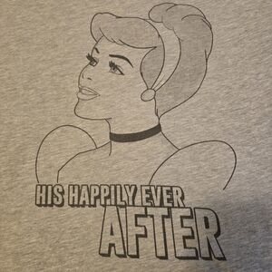 Disney Cinderella Heather Gray Ladies Tee